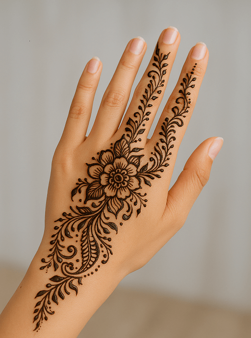 Back Hand Mehndi Design